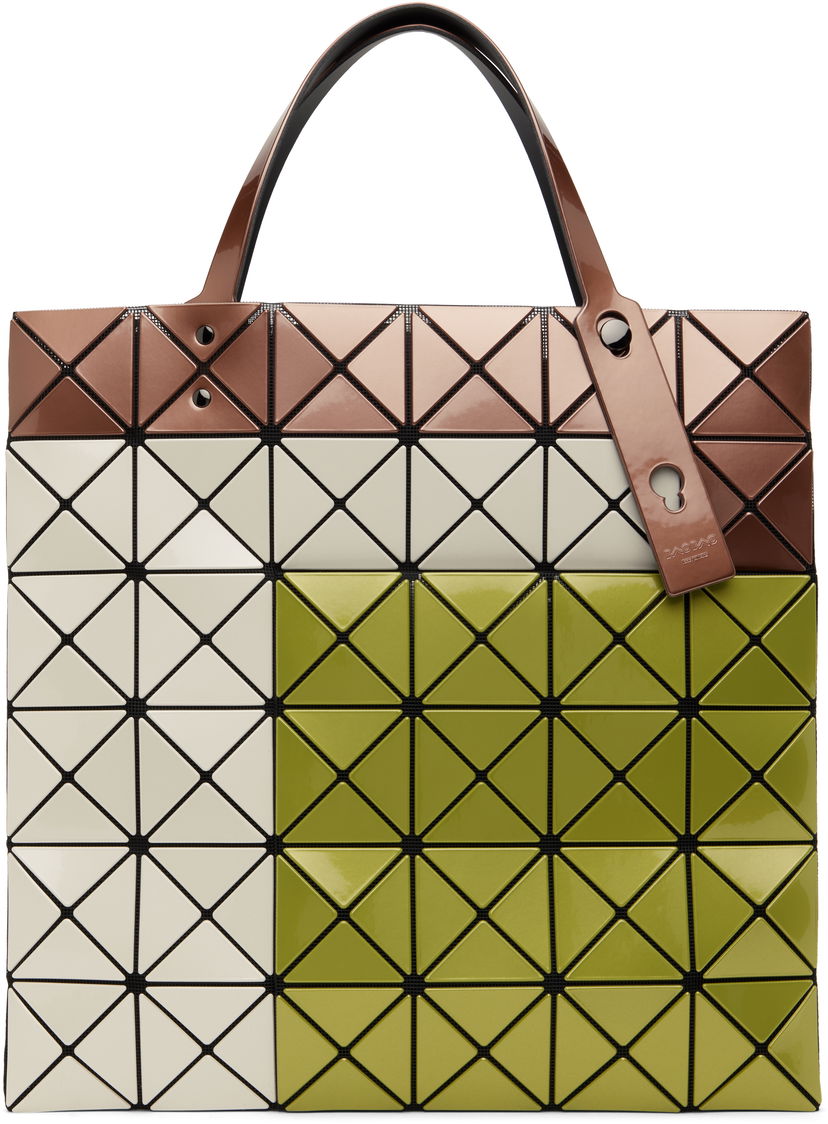 Голяма пазарска чанта BAO BAO ISSEY MIYAKE Geometric Pattern Tote Bag Зелено | BB48AG812