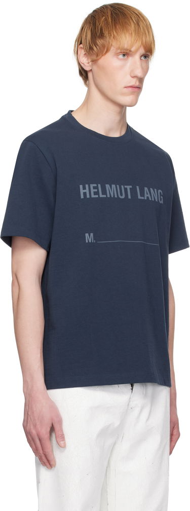Тениска Helmut Lang Helmut Lang Stamped Logo T-Shirt Тъмно синьо | P01HM506, 1