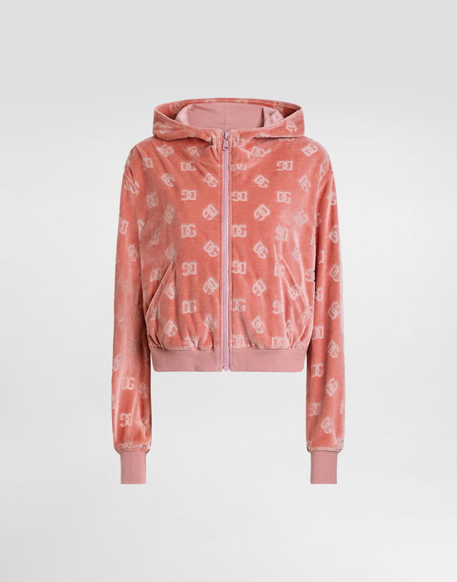 Dolce & Gabbana Chenille Jacquard Zip-Up Hoodie
