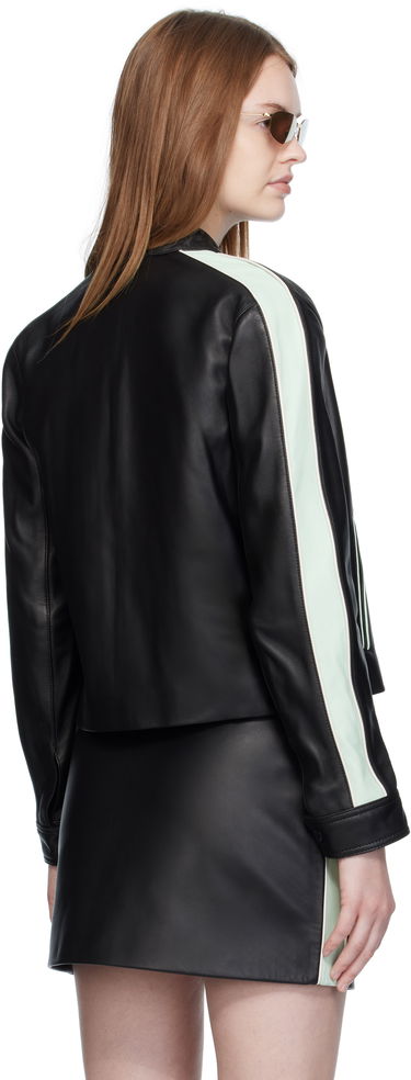 Яке Casablanca Casablanca Leather Racer Jacket Черно | WPF25-JK-400-01, 2