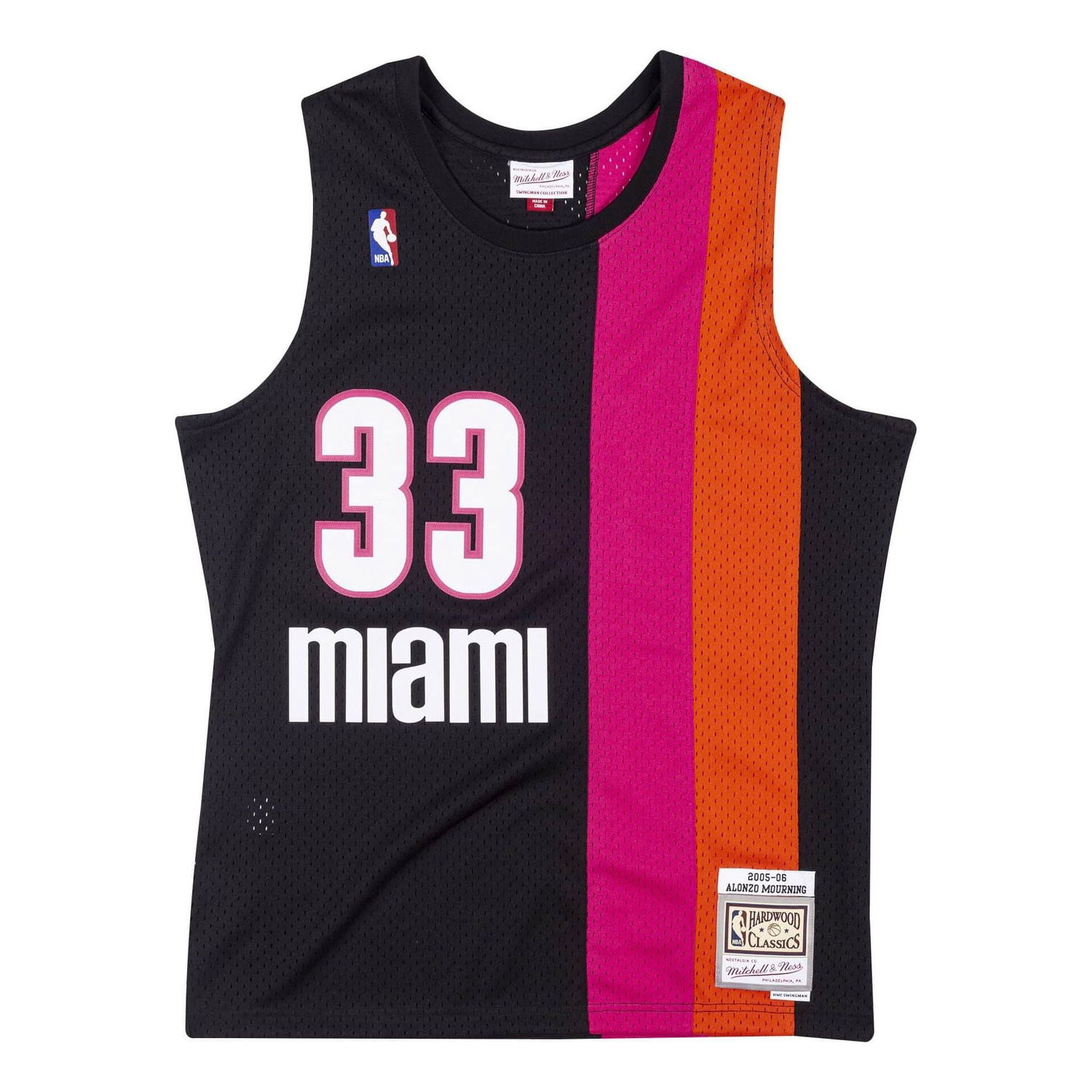 Фланелка Mitchell & Ness NBA Miami Heat Alonzo Mourning Swingman Jersey Черно | SMJYCP19242-MHEBLCK05AMO, 0