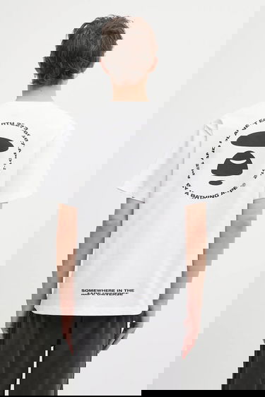 Тениска AAPE by A Bathing Ape Basic Ape Head Graphic T-Shirt Бяло | AAPTEM1647XXO, 0