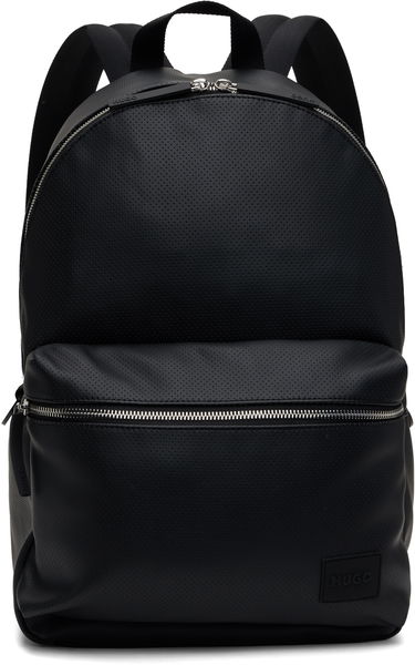 Раница BOSS Hugo Perforated Faux Leather Backpack Черно | 50541907, 0