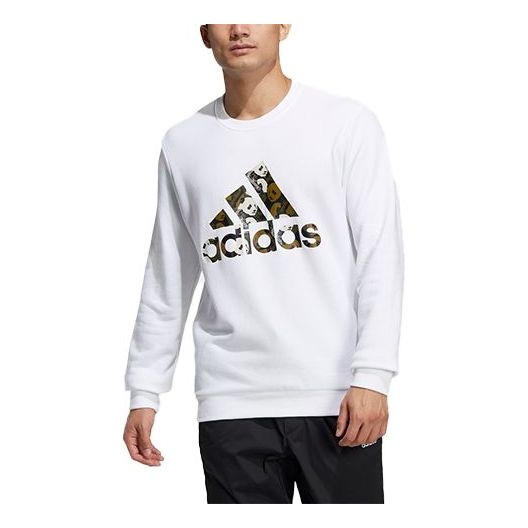 Пуловер adidas Originals Panda Logo Print Crewneck Sweatshirt Бяло | HM9377, 0