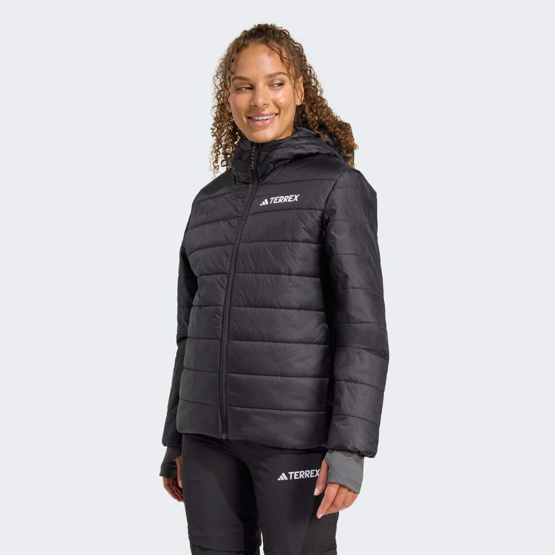 Пухо яке adidas Performance Terrex Multi Essentials CLIMAWARM Insulated Hooded Jacket Черно | KB2169, 0
