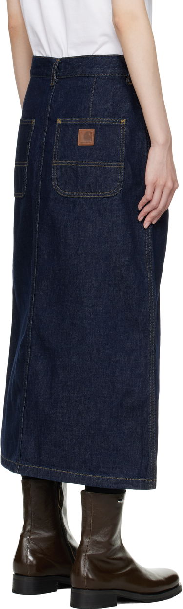 Пола Carhartt WIP Work In Progress Marvin Denim Midi Skirt Тъмно синьо | I034647 0102, 2
