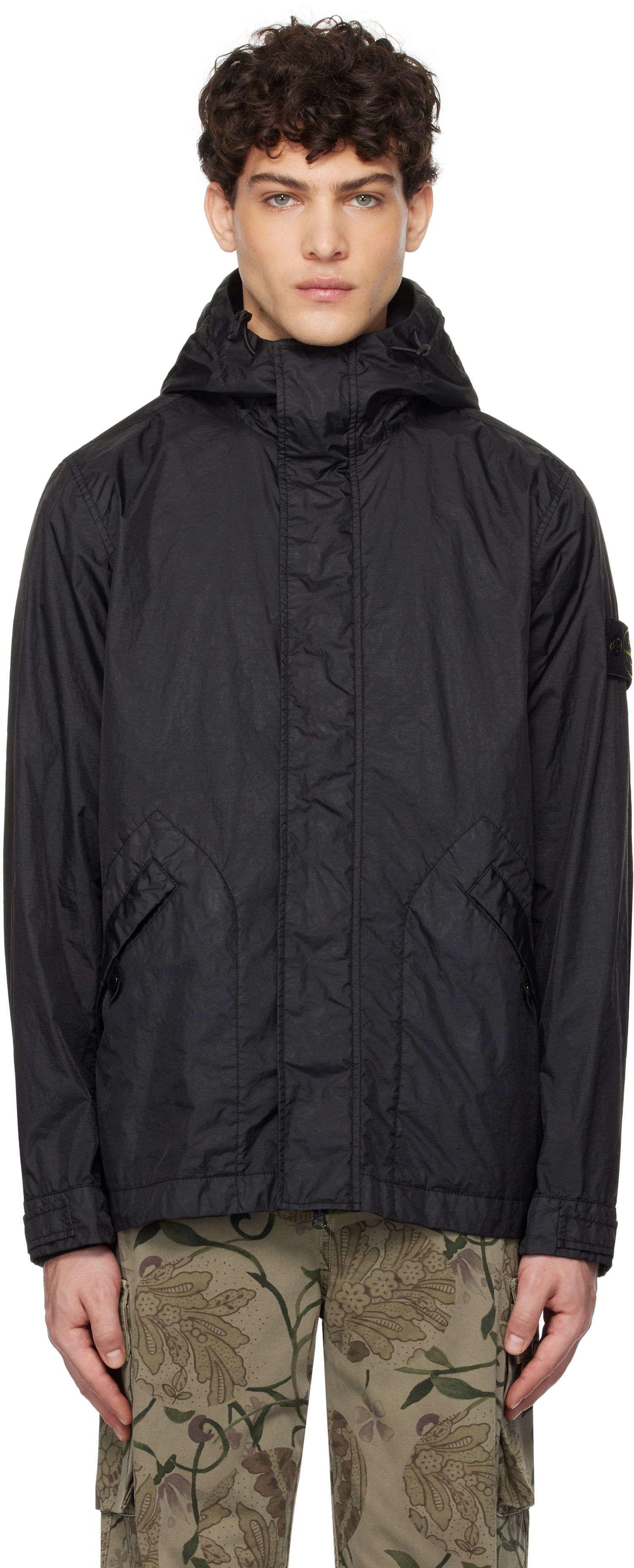 Ветровка Stone Island Short Dyed Hooded Jacket Черно | K1S15 4100093 S0A21, 0