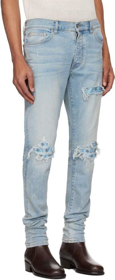 Дънки AMIRI AMIRI Crystal Starburst MX1 Jeans Синьо | AMDNSY1147, 1
