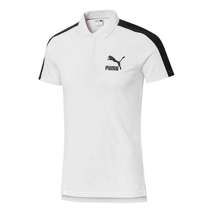 Поло тениска Puma Iconic T7 Polo Shirt Бяло | 530015-02, 0