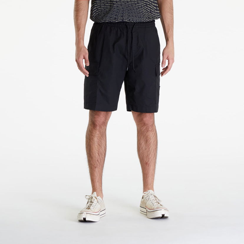 Къси панталони CALVIN KLEIN Washed Cargo Shorts Black Черно | J30J325138 BEH