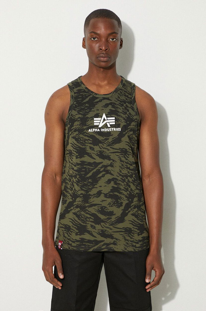 Потник Alpha Industries Tank Top Basic Camo Зелено | 126566C.634