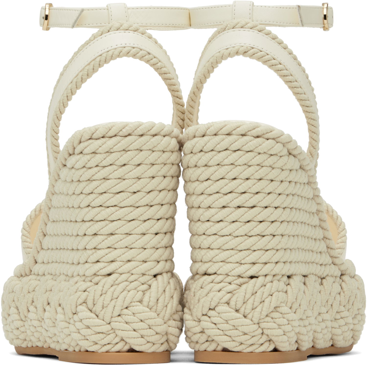 Грижа за обувките Valentino Valentino Garavani VLogo Torchon Wedge Sandals Бяло | 6W2S0JS0YWI, 1