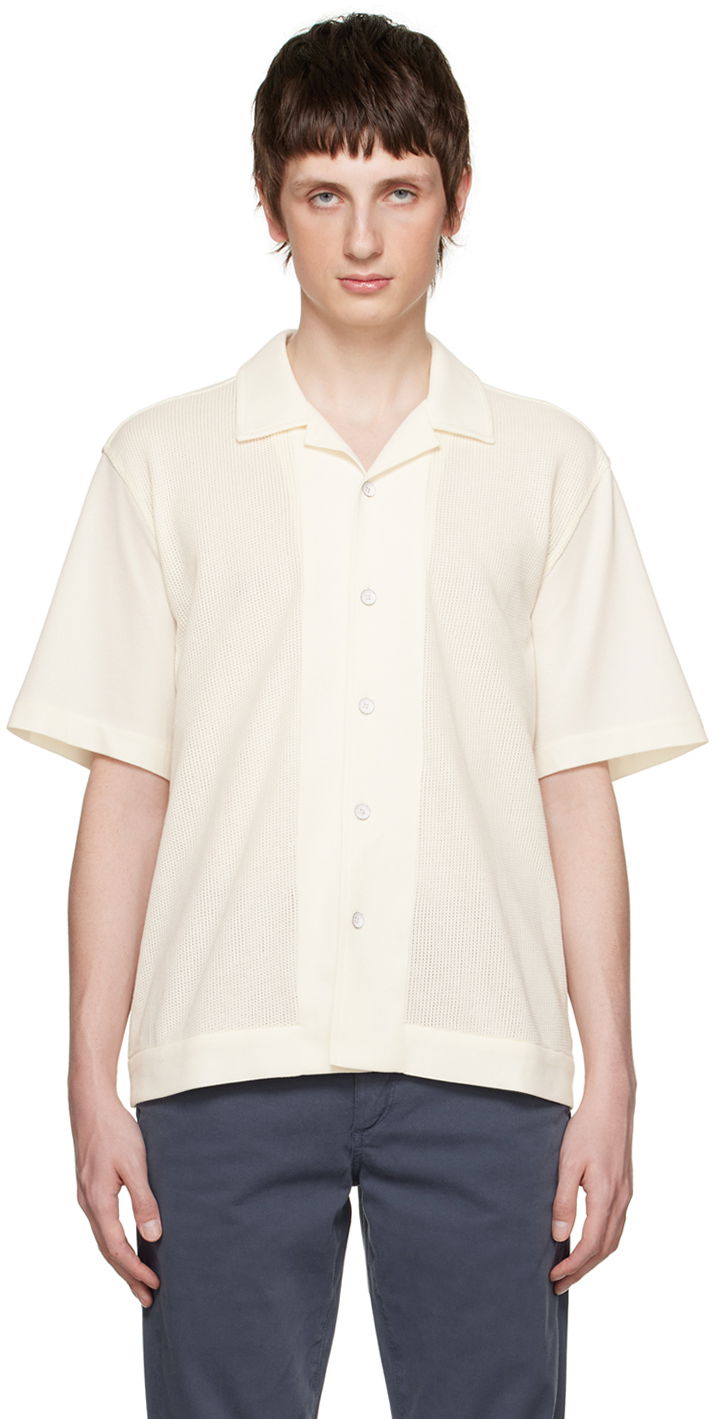 Риза rag & bone Rag & Bone Avery Knitted Shirt Бяло | MBC23PT003MS03, 0