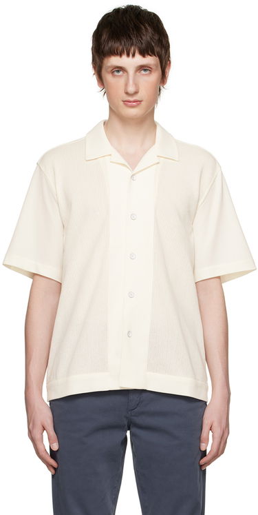 Риза rag & bone Rag & Bone Avery Knitted Shirt Бяло | MBC23PT003MS03, 0
