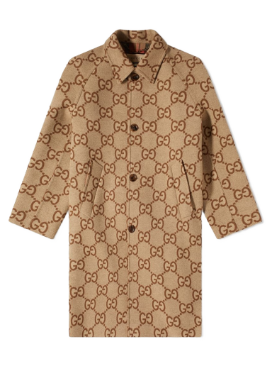 Палта Gucci GG Car Coat Camel Кафяво | 698708-ZAIT6-2183