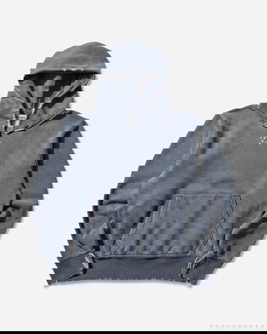 Суитчър OUR LEGACY Relic Distressed Pouch Pocket Hoodie Сиво | M4256RF 001, 1