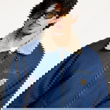 Яке Carhartt WIP Herald Denim Jacket with Sherpa Collar XL Синьо | I033765.2JR06, 2