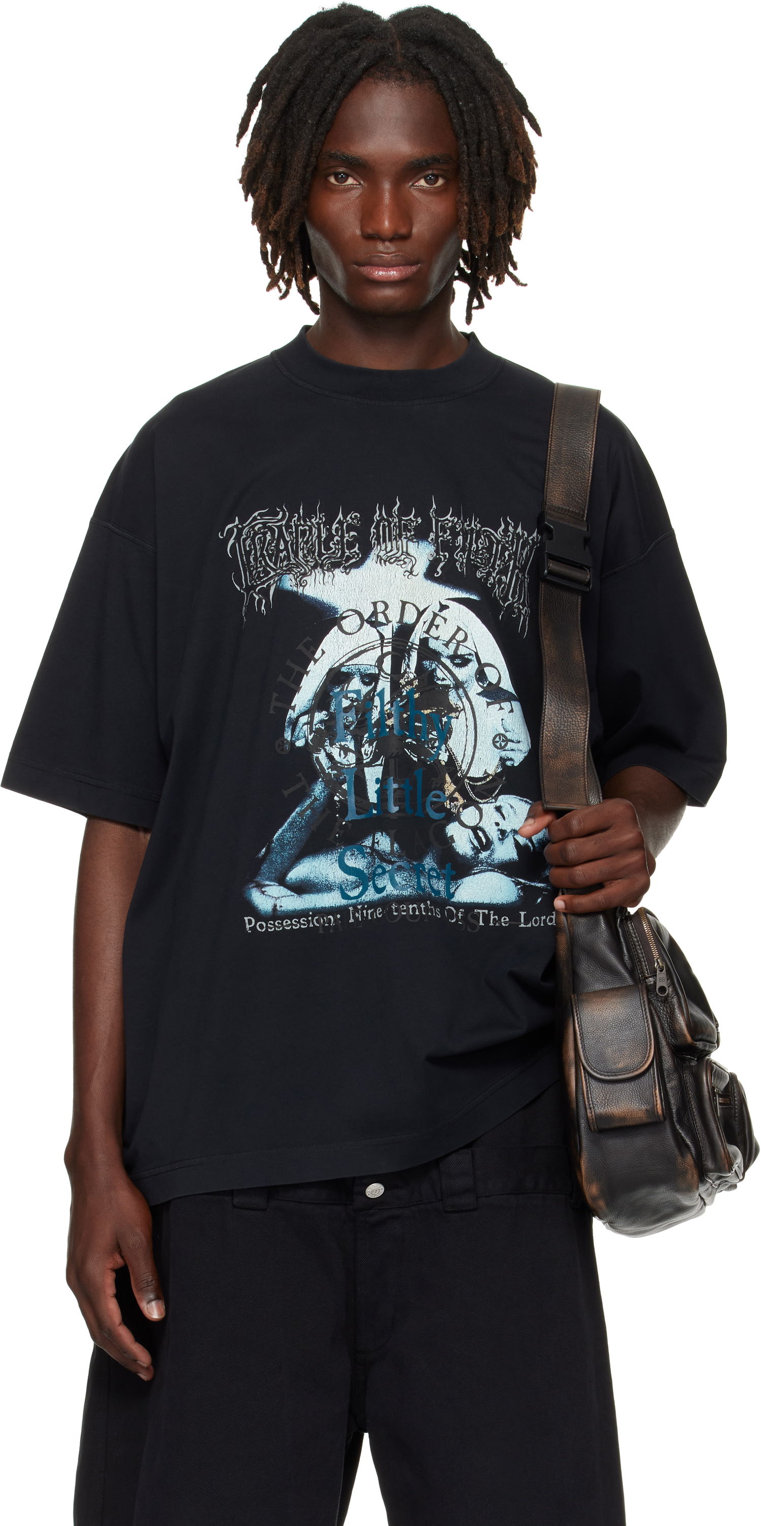 Тениска VETEMENTS VETEMENTS Cradle of Filth 'Filthy Secret' Oversized T-Shirt Черно | UCF76TR600B, 0