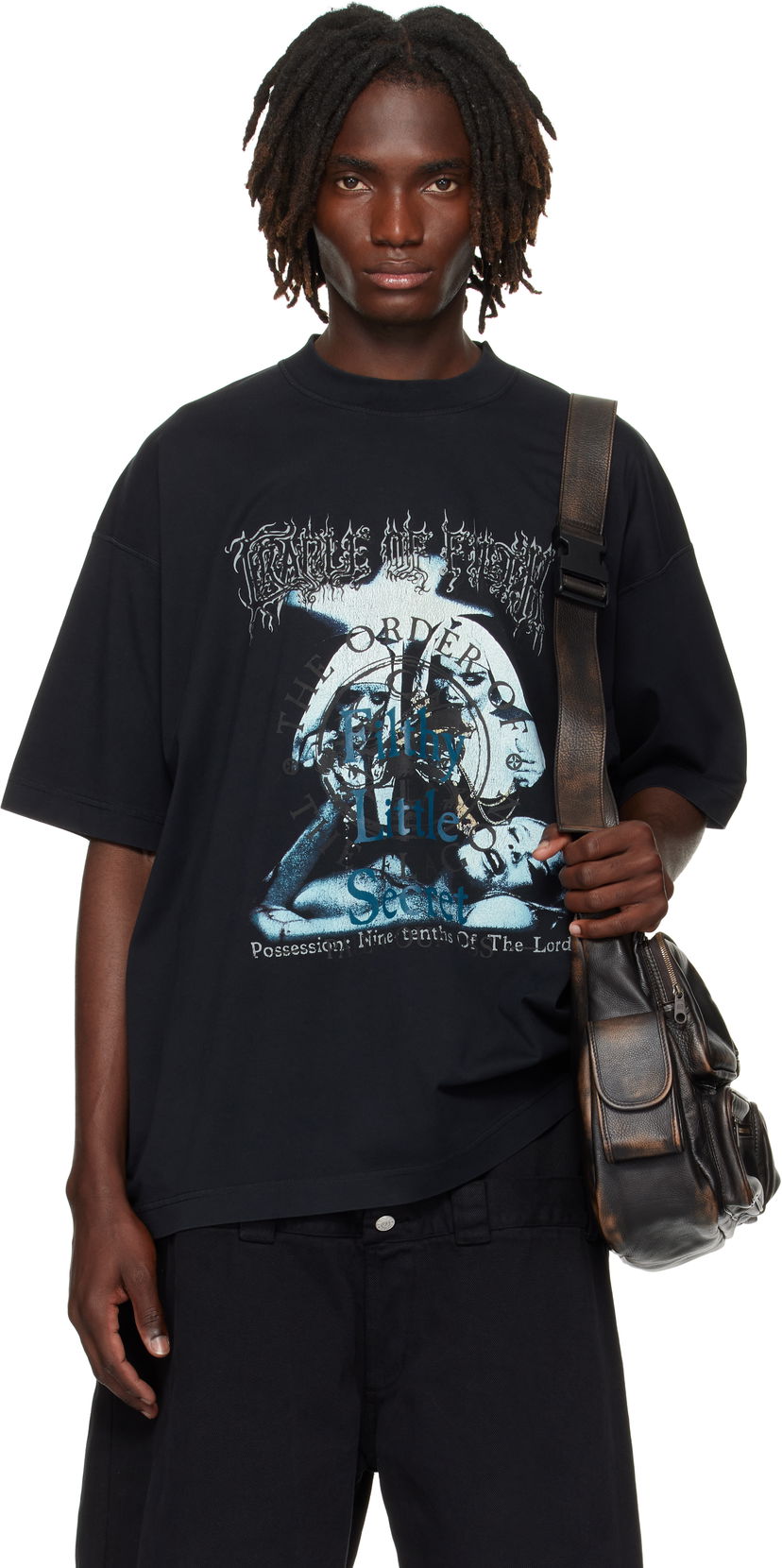 Тениска VETEMENTS VETEMENTS Cradle of Filth 'Filthy Secret' Oversized T-Shirt Черно | UCF76TR600B