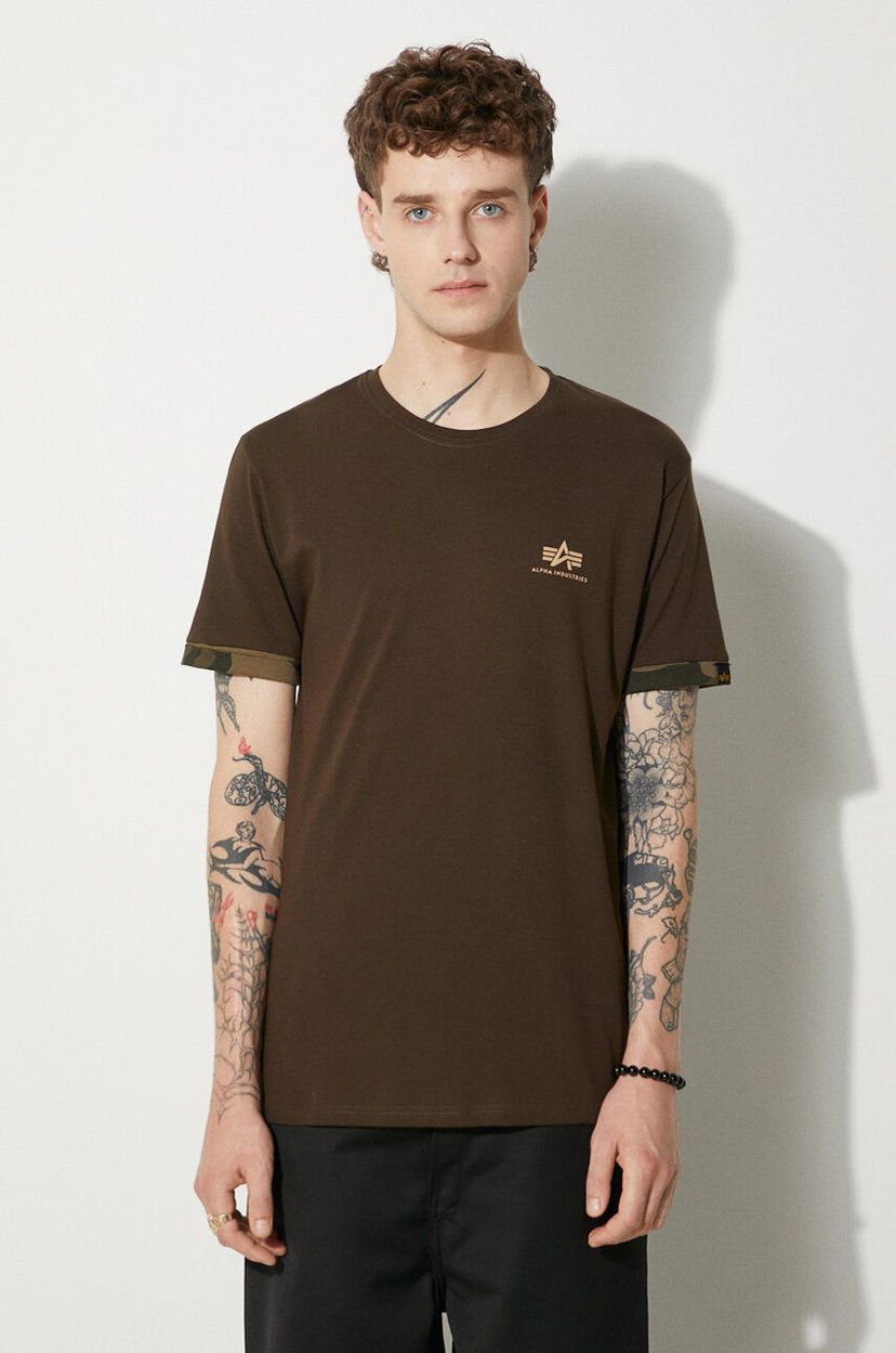 Тениска Alpha Industries T-Shirt Зелено | 106509.415