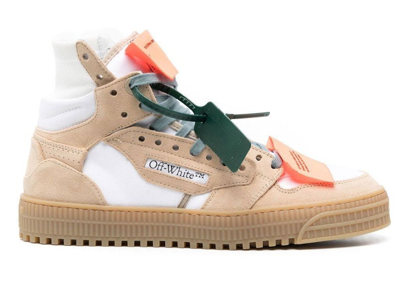 Кецове и обувки Off-White 3.0 Off Court High-Top White Sand Suede Бежово | OMIA065S23LEA0030117, 0