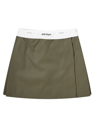 Пола Palm Angels Reversed Waistband Skirt Зелено | PWCU001S23FAB0015601