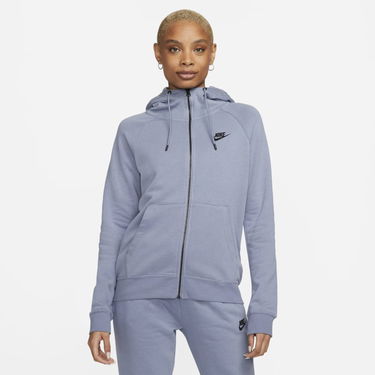 Суитчър Nike Sportswear Essential Full-Zip Fleece Hoodie Синьо | DX2317-493, 0