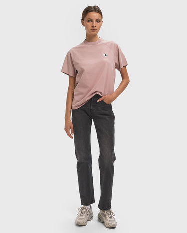 Тениска Carhartt WIP Women's Hudson Short Sleeve T-Shirt Розово | I035138-1XF.5F, 2