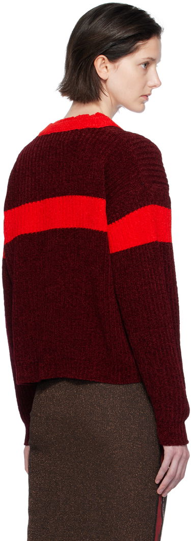 Пуловер Ottolinger Ottolinger Striped Knit Sweater Червено | 707501, 2
