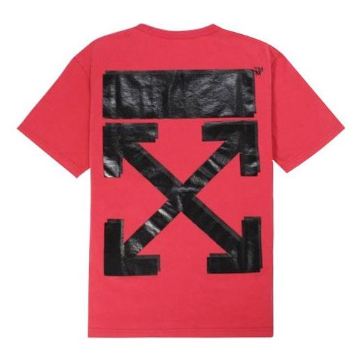 Тениска Off-White Champion Collaboration Graphic T-Shirt Червено | OMAA029S188740502010