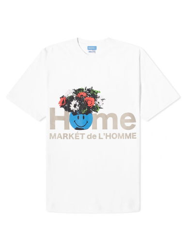 Тениска MARKET Smiley De L'Homme T-Shirt Бяло | 399001601-WHT