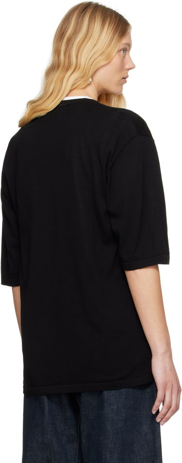 Пуловер LEMAIRE Lemaire Short Sleeve Cardigan Черно | TO1371 LK1041, 2