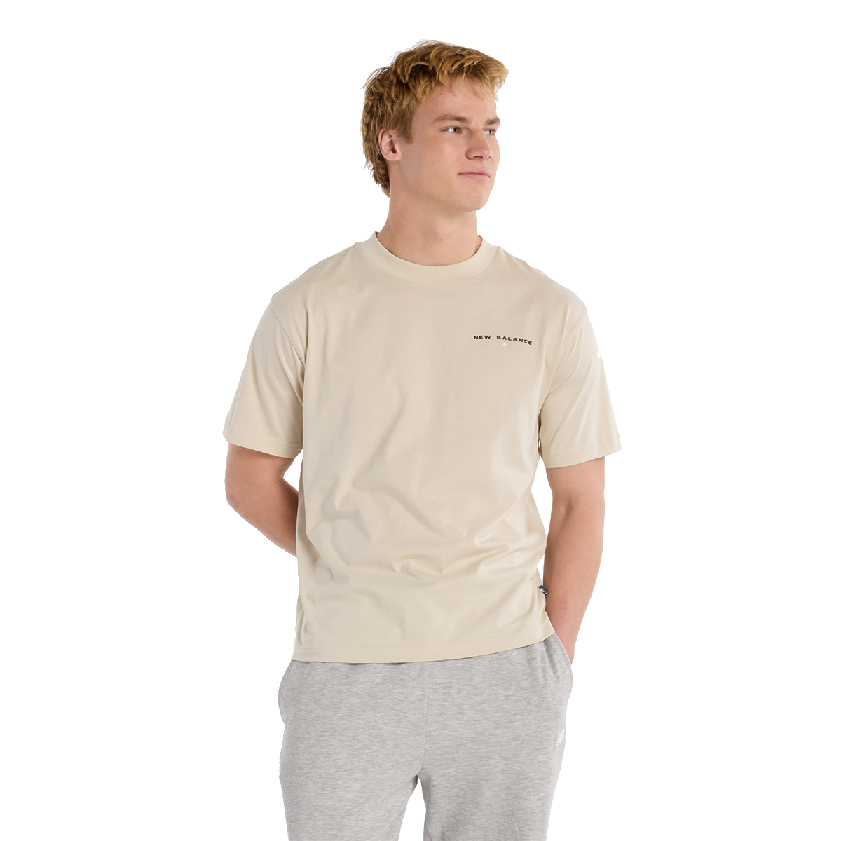 Тениска New Balance Reimagined Graphic T-Shirt Бежово | MT51507-TWF, 0