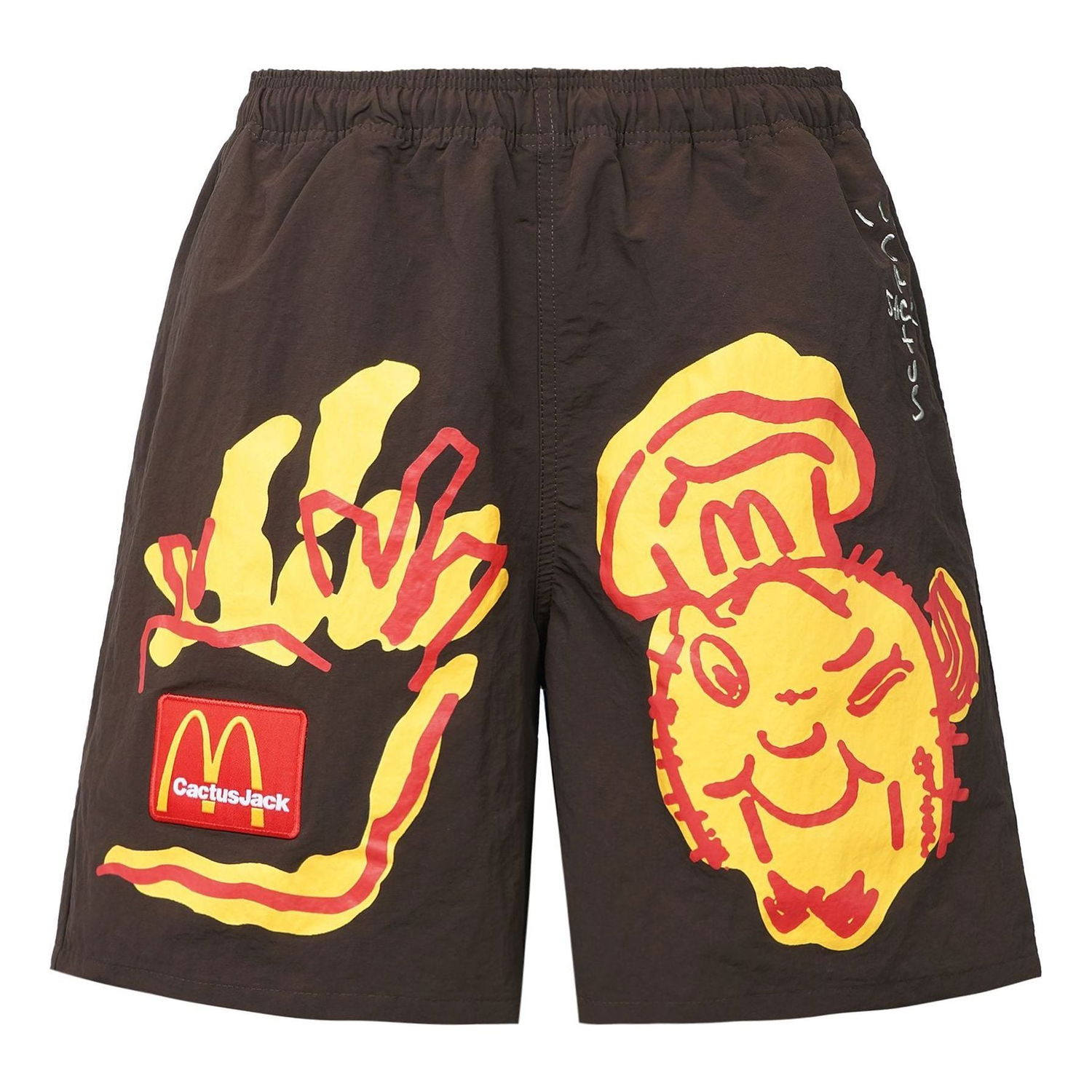 Къси панталони Cactus Jack by Travis Scott Cactus Jack x McDonalds Illustration II Shorts Кафяво | CJMDBS124BROWN, 0