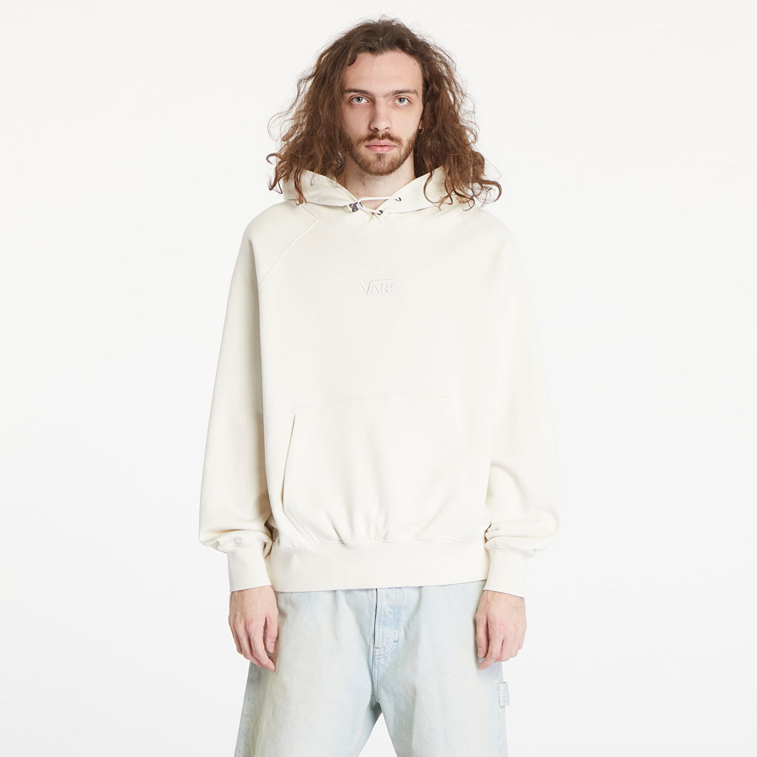 Суитчър Vans LX Premium Fleece Hoodie Turtle Dove Бяло | VN000GZ189F1, 0