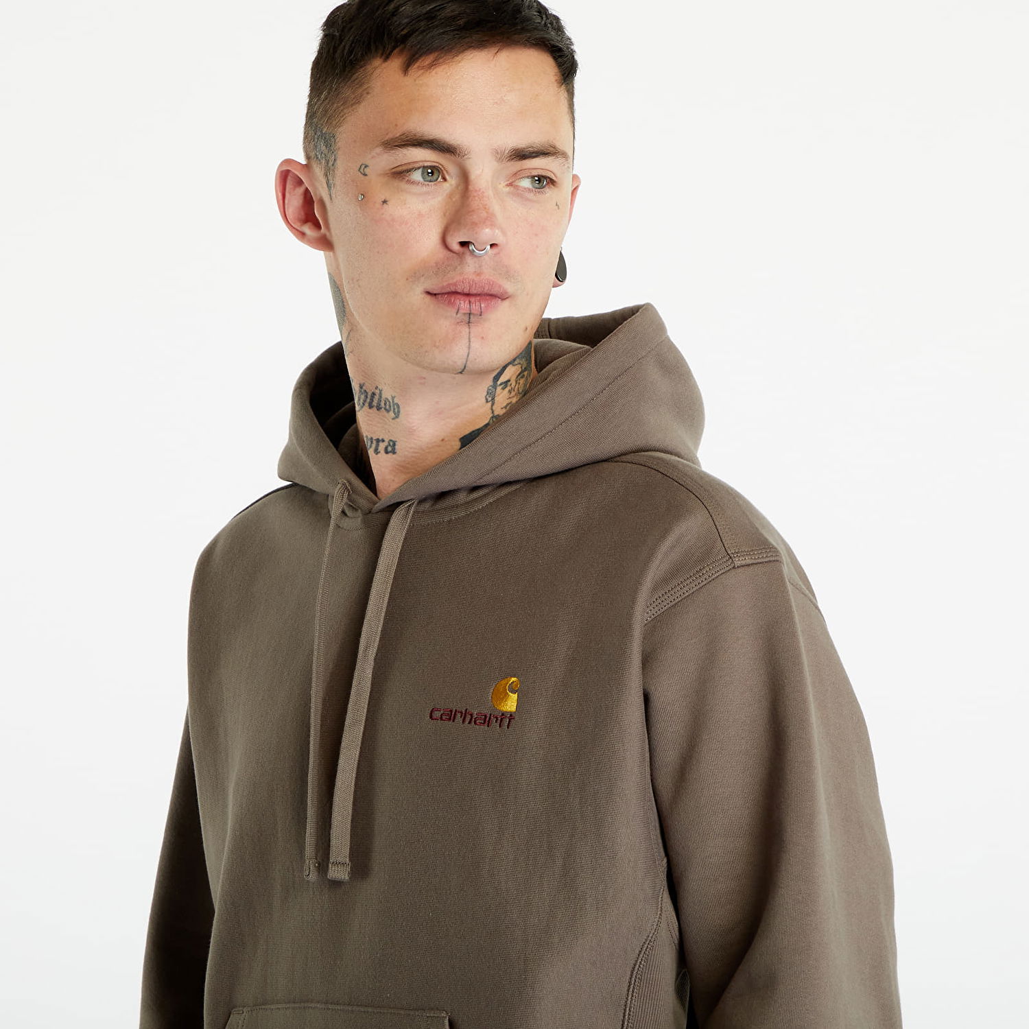 Суитчър Carhartt WIP Hooded American Script Sweat Teide Кафяво | I028279.1CRXX, 1