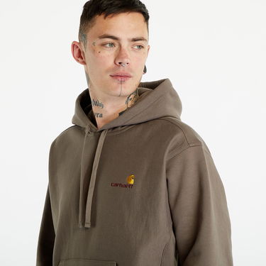 Суитчър Carhartt WIP Hooded American Script Sweat Teide Кафяво | I028279.1CRXX, 1