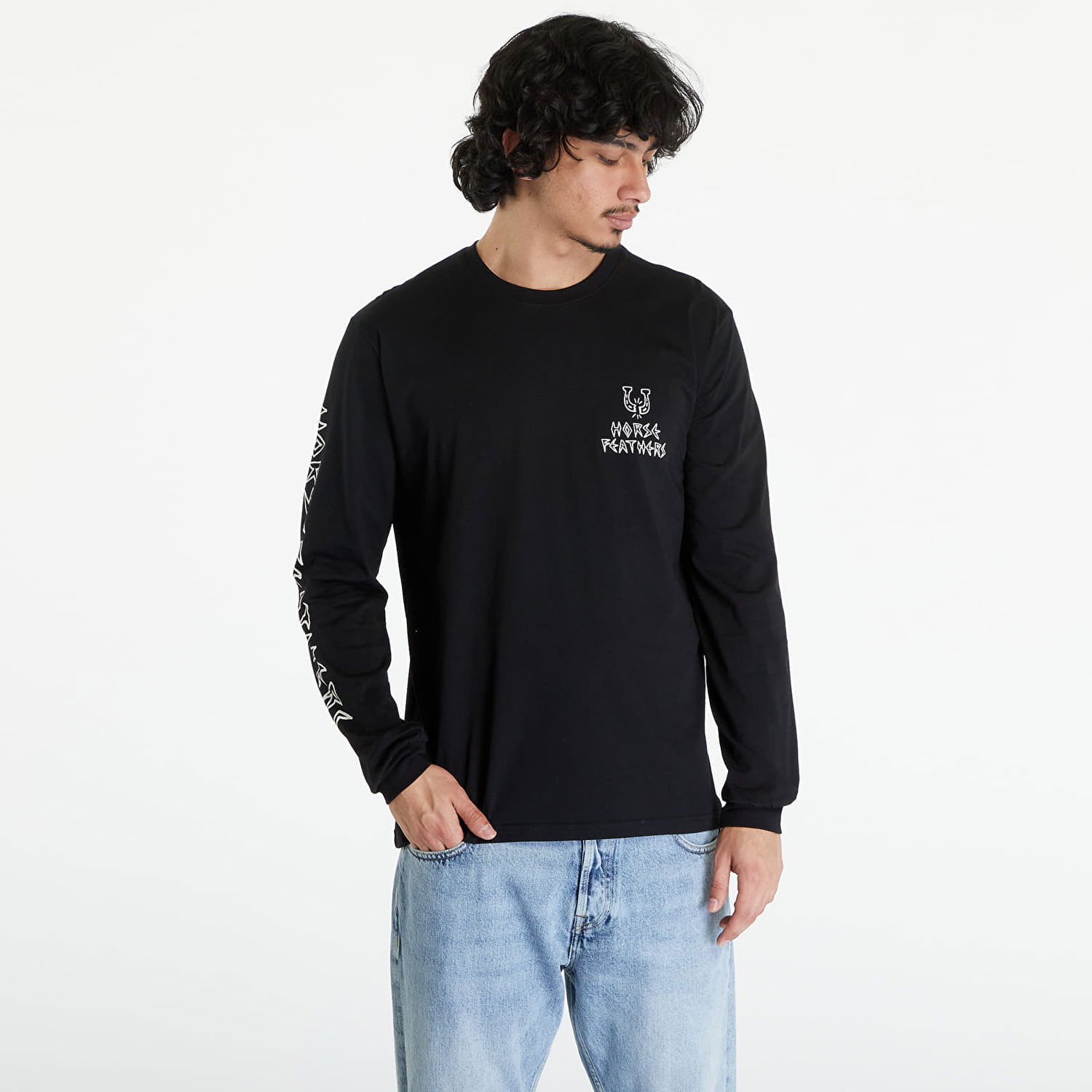 Тениска Horsefeathers Bad Luck Ls T-Shirt Black Черно | SM1337A, 0