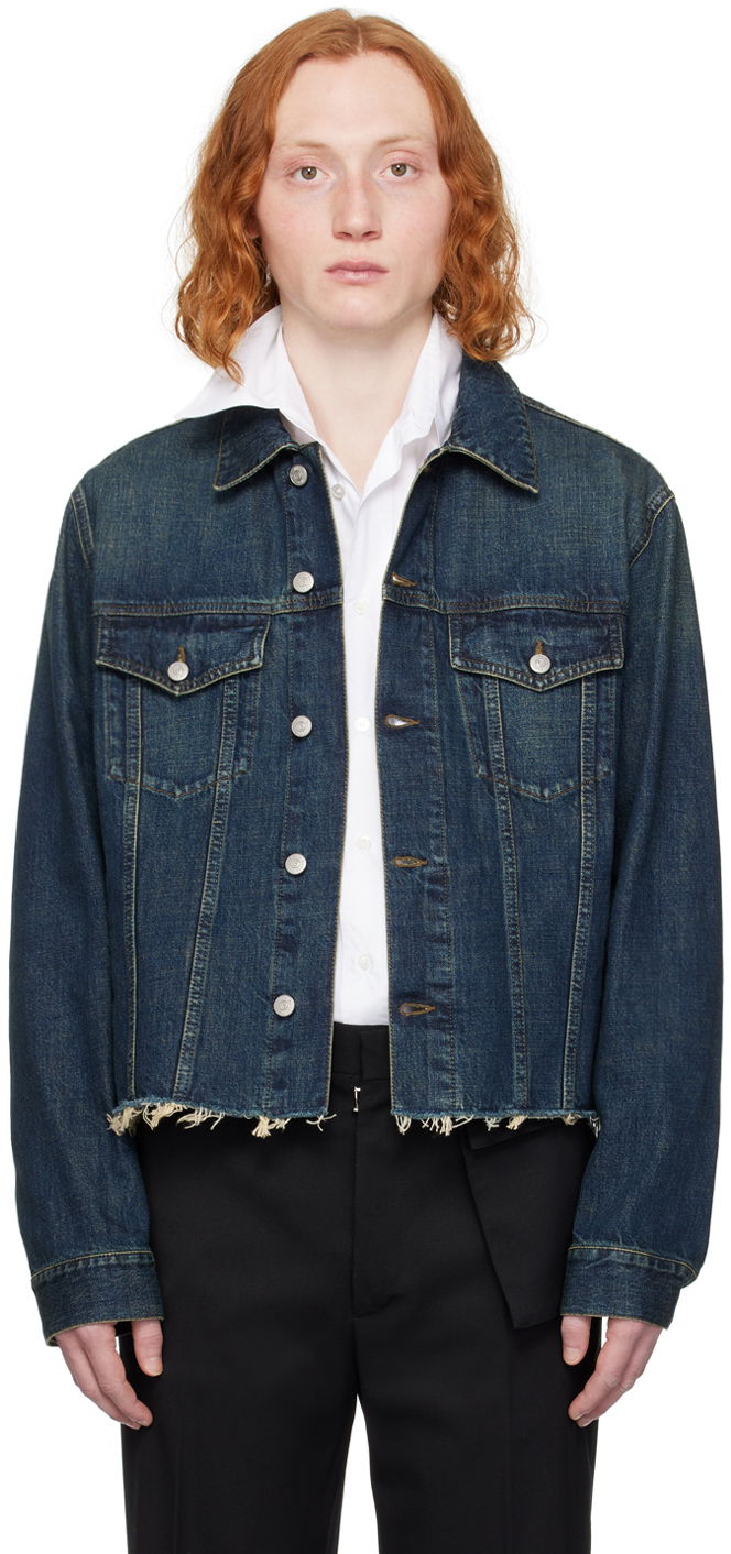Яке Maison Margiela MM6 Cropped Denim Jacket Тъмно синьо | SH0AM0014 S30888, 0