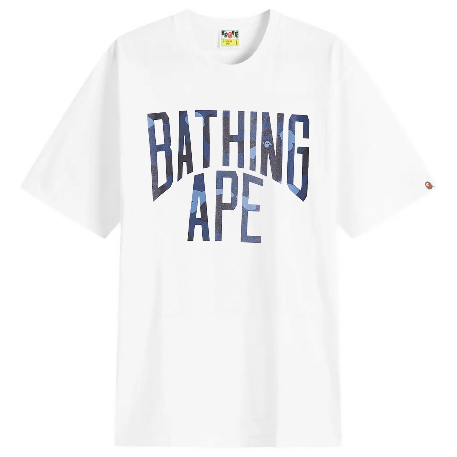 Тениска BAPE Color Camo Arch Logo Graphic T-Shirt Бяло | 001TEK801023M-WHT, 1