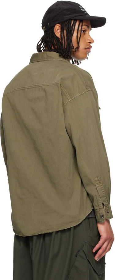 Риза Neighborhood Garment Dyed Utility Shirt Зелено | 252AQNH-SHM02, 2