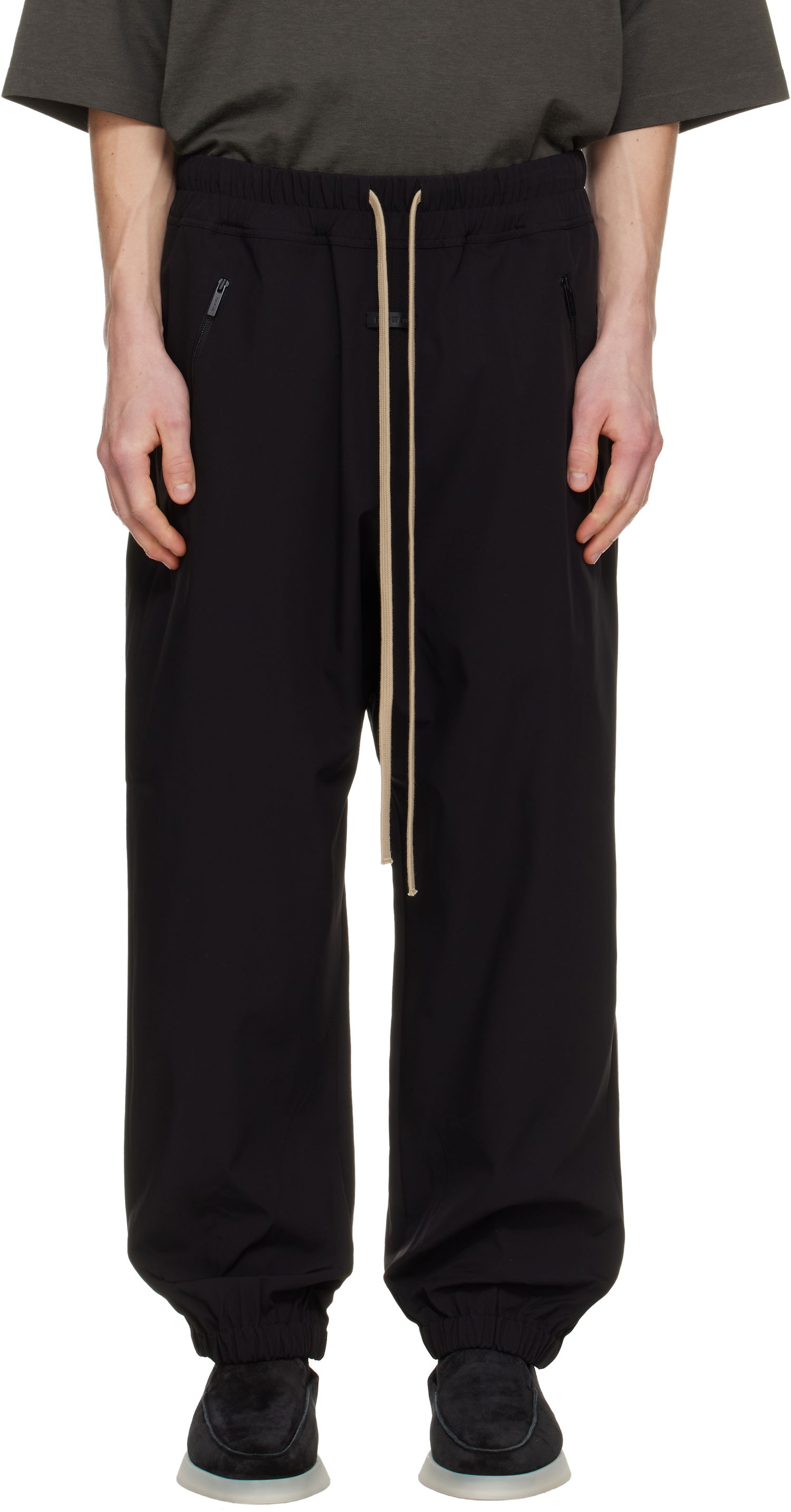 Спортни панталони Fear of God Fear of God Nylon Track Pants Черно | FG25FW35-353PON-001, 0