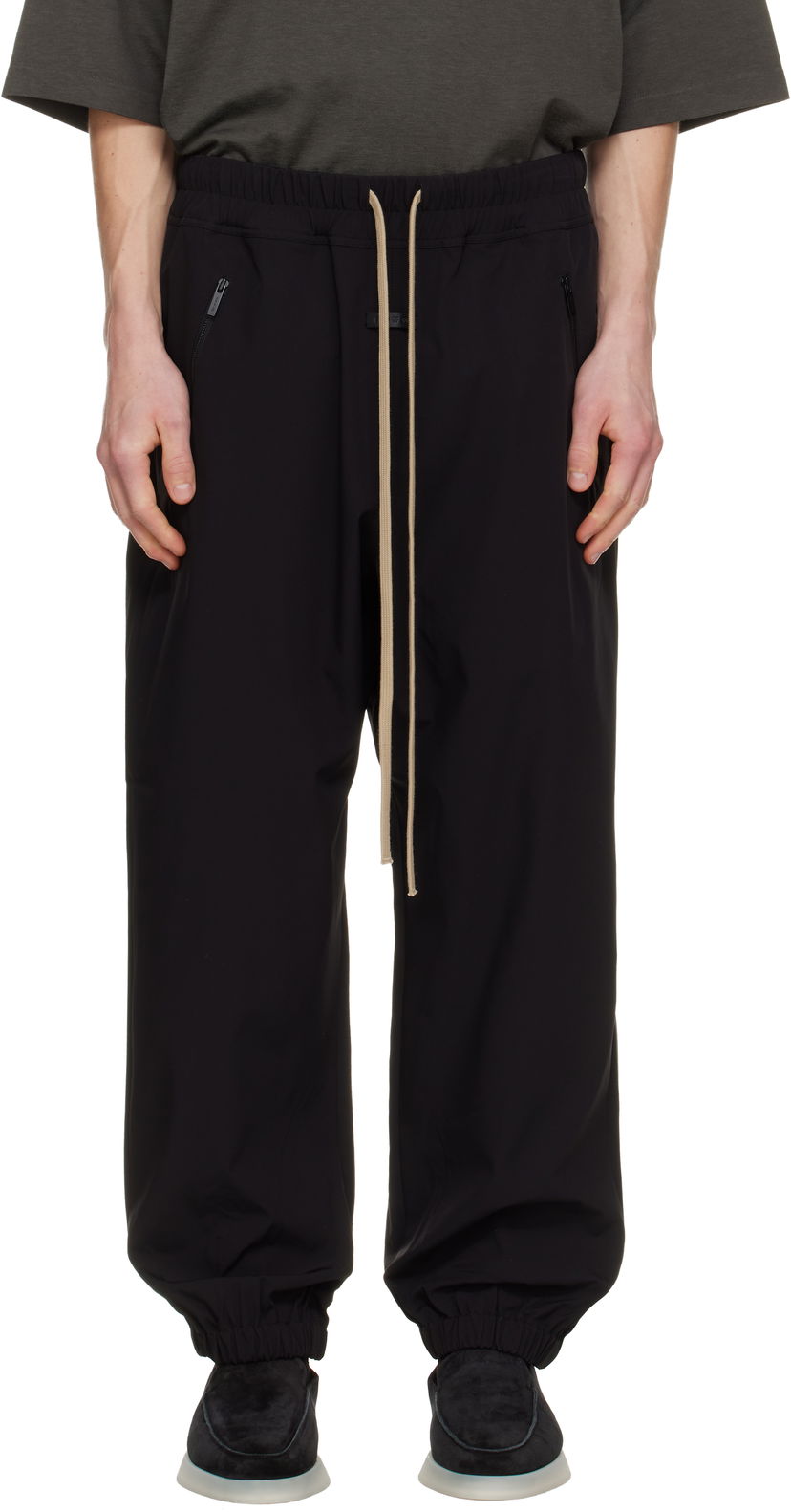 Спортни панталони Fear of God Fear of God Nylon Track Pants Черно | FG25FW35-353PON-001