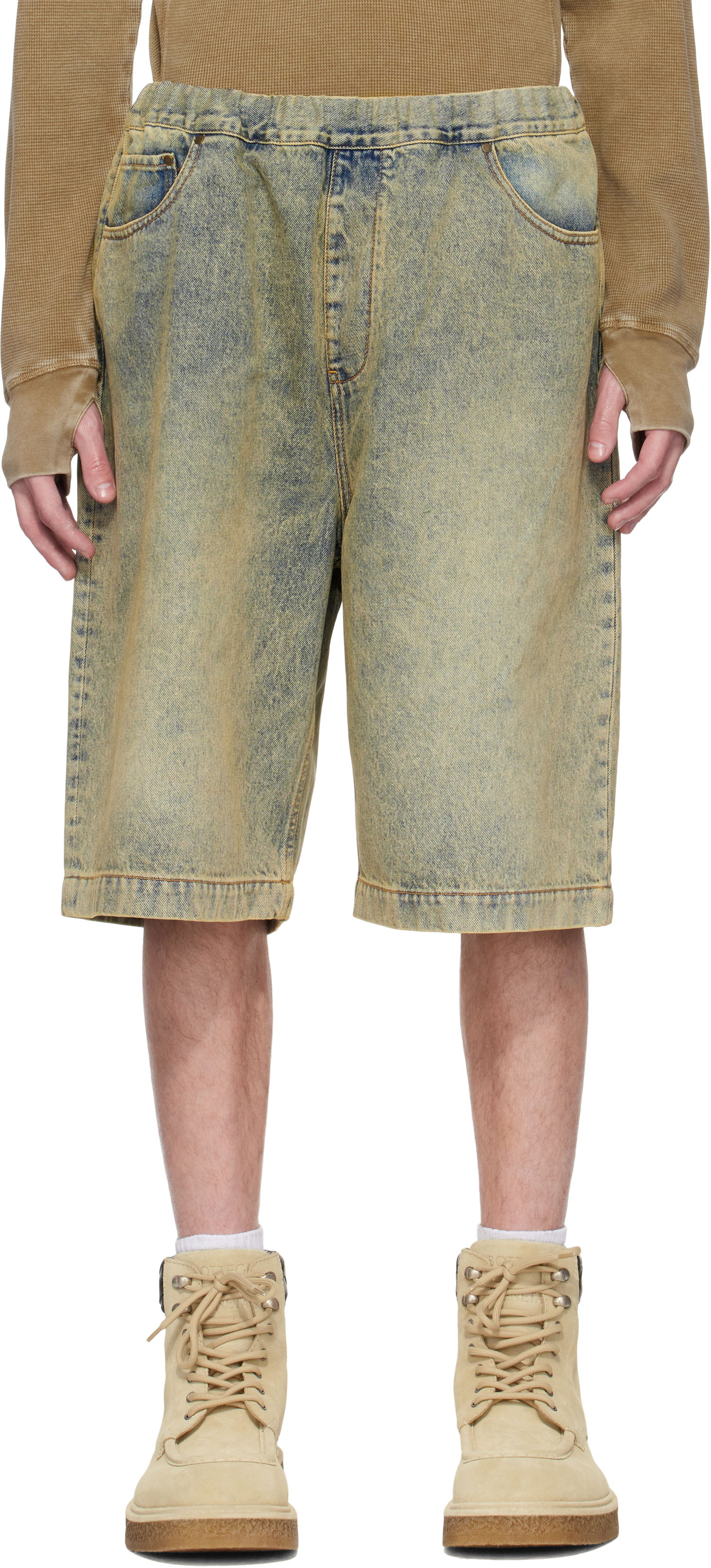 Къси панталони Entire Studios Entire Studios Spar Denim Shorts Жълто | ESU-S25-11008-SW, 0