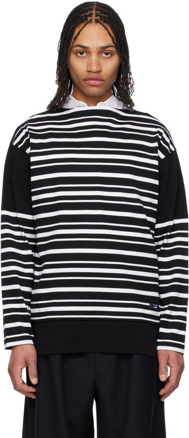 Пуловер Comme des Garçons Comme des Garçons Homme Horizontal Stripes Long Sleeve T-Shirt Черно | HO-T008-051, 0