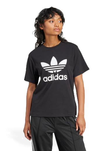 Тениска adidas Originals Trefoil Regular T-Shirt Черно | IR9533