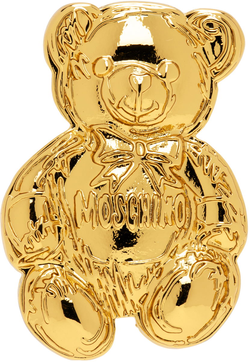 Значка Moschino Teddy Bear Brooch Металик | 242719142 8487 0606