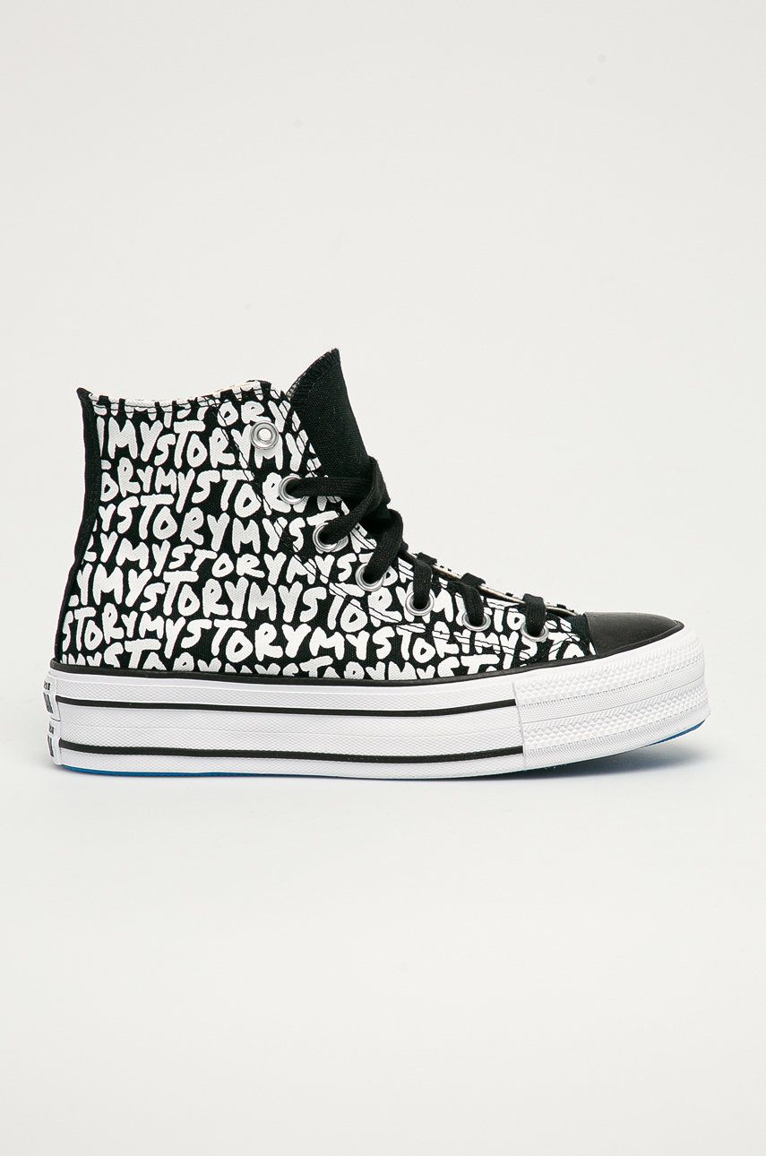 Кецове и обувки Converse Chuck Taylor All Star Double Stack Lift Черно | 570321C, 0