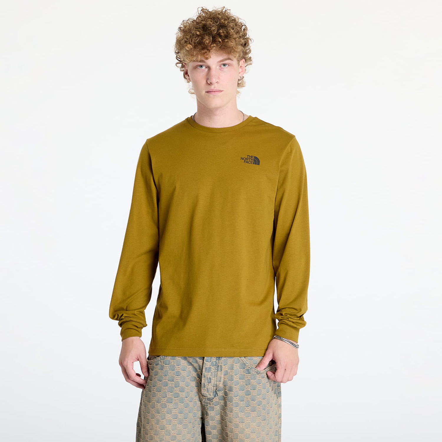 Тениска The North Face L/S Box Nse Tee Moss Green Зелено | NF0A87NN1OB1, 0