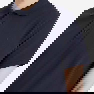 Поло тениска Saint Laurent Cotton Pique Polo Shirt, Size Large Тъмно синьо | 798944-Y37HC-4140, 5